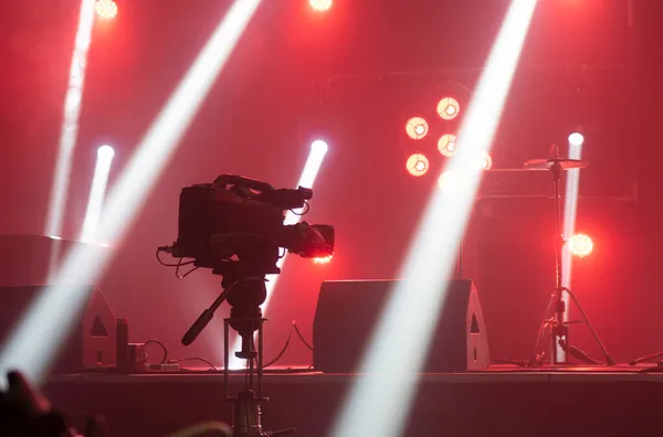 Câmara Televisão Sala Concertos Antes Concerto — Fotografia de Stock