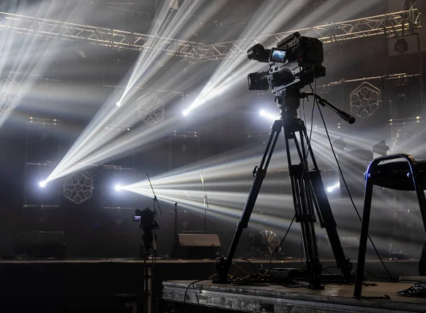 Telecamera Nella Sala Concerto Prima Del Concerto — Foto Stock