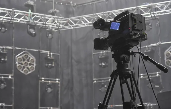 Câmara Televisão Sala Concertos Antes Concerto — Fotografia de Stock