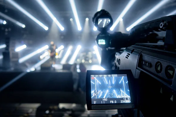 Televisiecamera Concertzaal Voor Het Concert — Stockfoto