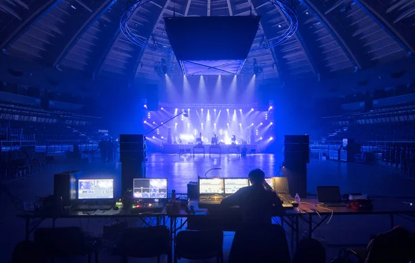 Rays Light Stage Concert Hall — Stock Photo, Image