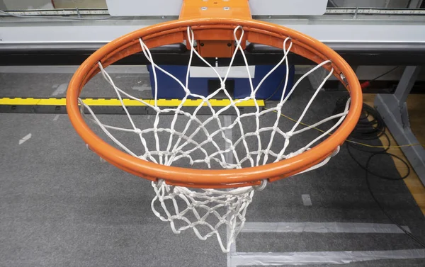 Close Basketball Hoop Sports Hall Sport Object — Stock Photo, Image