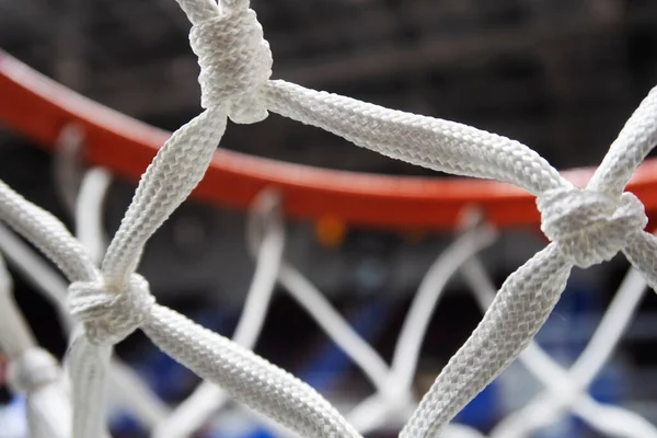 Närbild Basket Båge Sporthall Sport Objekt — Stockfoto