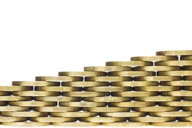 Altın çerçeve kenarlığı yığılmış bir desen