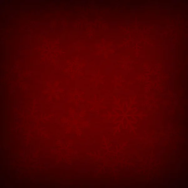 Rode abstract Kerstmis winter Sneeuwvlok achtergrond — Stockfoto