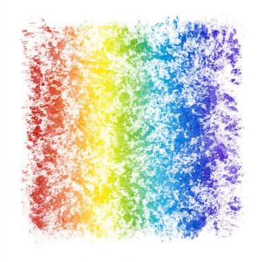 soyut suluboya dokulu gökkuşağı çerçeve