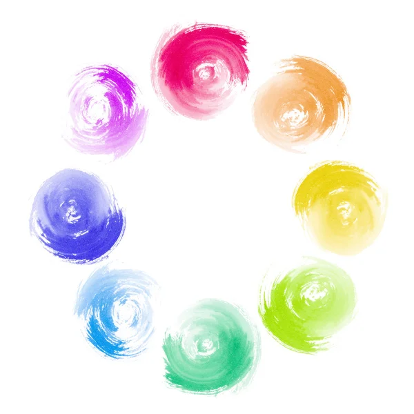 Abstrato Rainbow Paint Swirl Diversidade Conceito — Fotografia de Stock