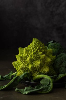 Romanesco lahana ve brokoli yakın plan