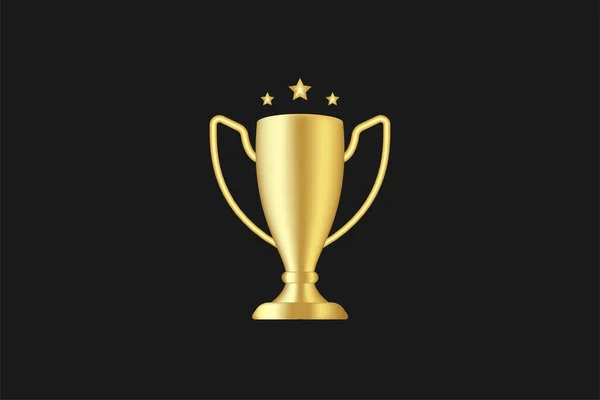 Trophy Cup Vector Design Champion Cup Winner Trophy Award —  Vetores de Stock