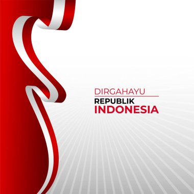 Mutlu Endonezya Bağımsızlık Günü Arkaplan Tasarımı.