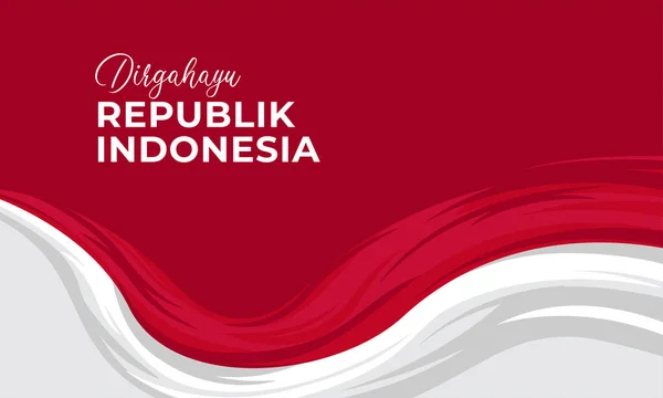 Happy Indonesia Den Nezávislosti Pozadí Banner Design — Stockový vektor