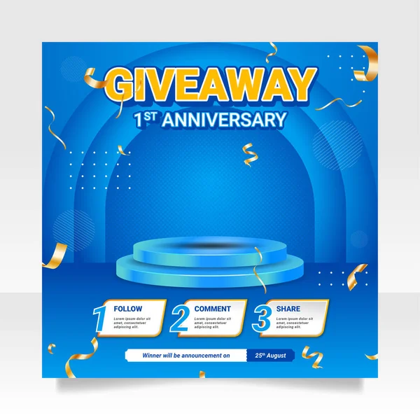 Giveaway ஊடக — ஸ்டாக் வெக்டார்