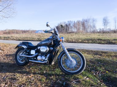 motosiklet üzerinde bir manzara