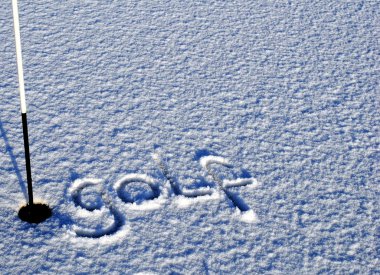 Golf işareti kar
