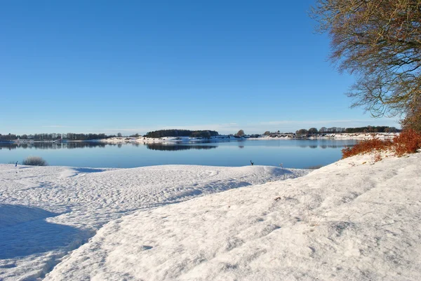 Blessington lakes in wintertime — Stock Photo, Image