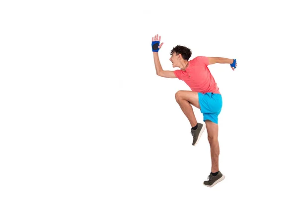 Young Funny Student Engaged Fitness — Stock Photo, Image