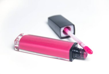 beyaz izole oldukça pembe dudak parlatıcısı