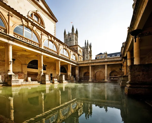 Romeinse baden, bad, Engeland — Stockfoto