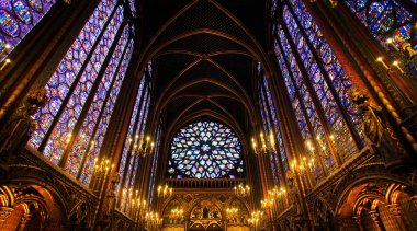 Sainte-Chapelle Chapel in Paris, France.