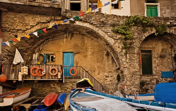 Архитектурные детали, Cinque Terre, Италия — стоковое фото