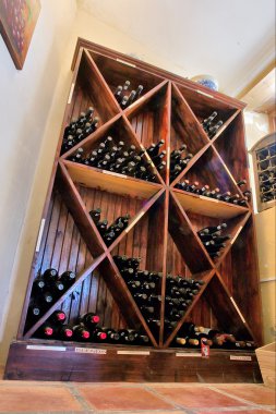 Wine storage room clipart