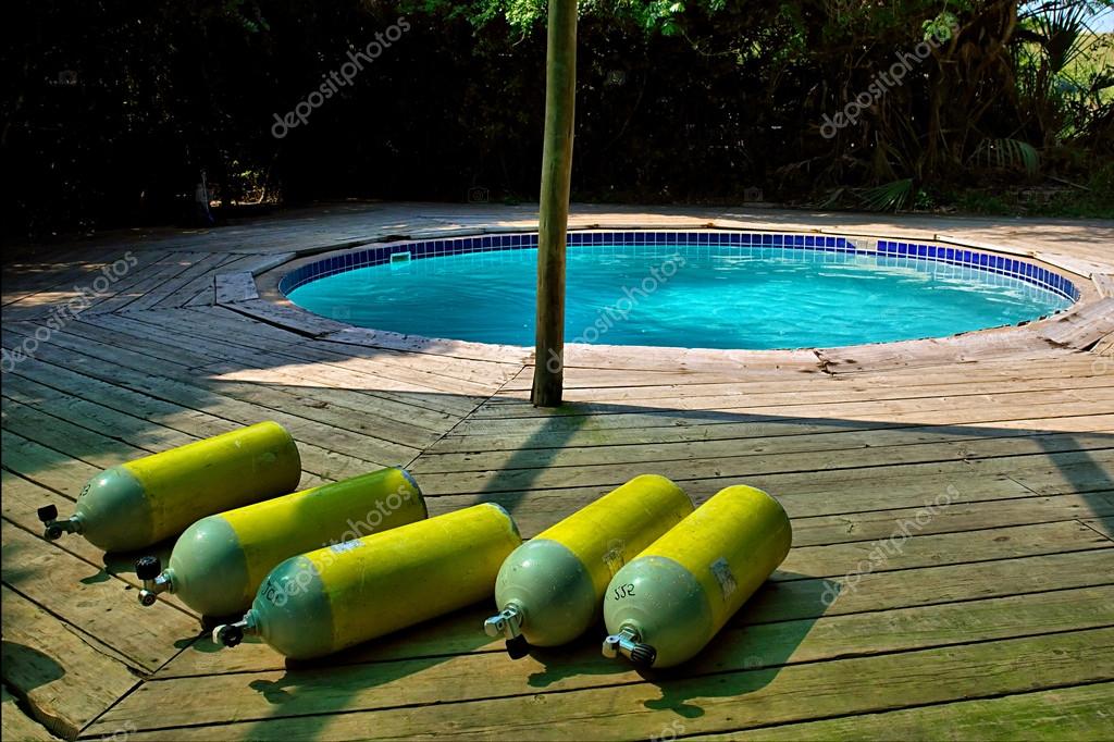 Yellow scuba tanks Stock Photo by ©photosky 21643707