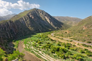 Panoramic view at Montagu mountains clipart