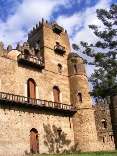 Alem-seghed Fasil's castle in Ethiopia. — Stock Photo, Image