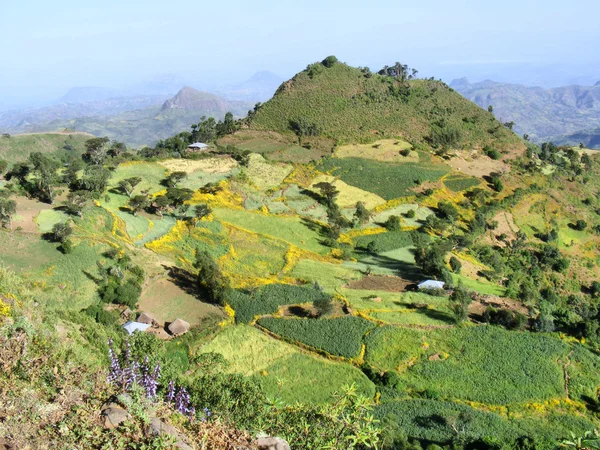 Село в горах — стокове фото