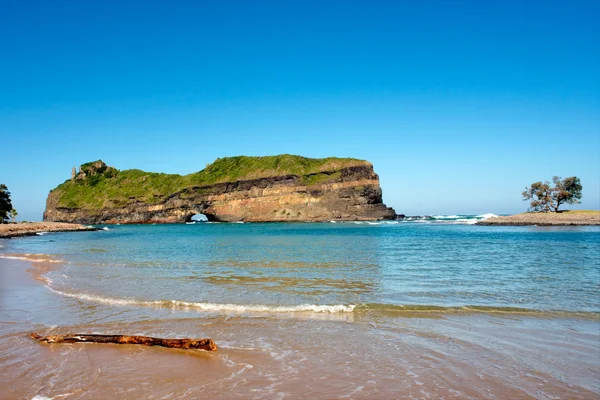 Playa frente al Agujero en la Muralla — Foto de Stock