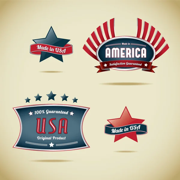 Made in Usa Collection — Stock Vector