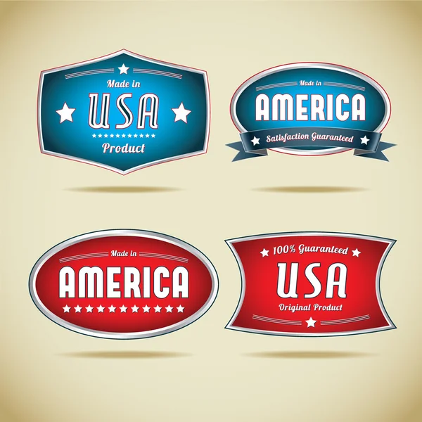 Made in Usa Collection — Stock Vector