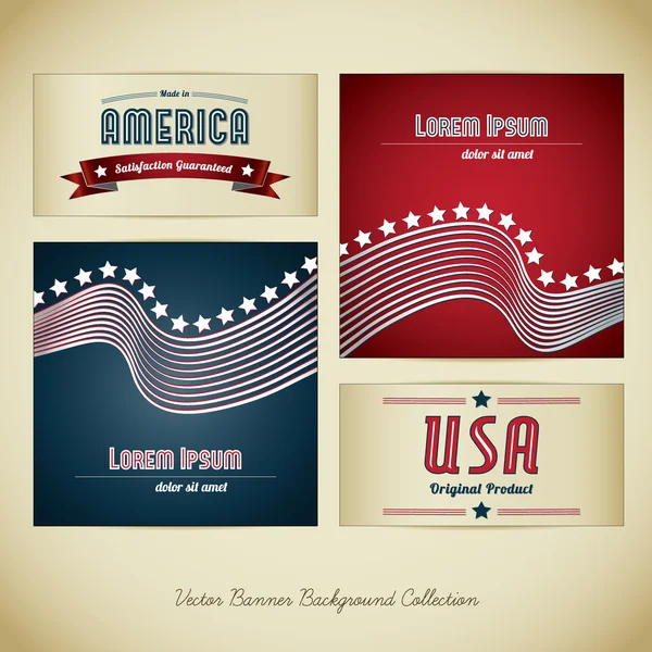 Gemaakt in USA collectie — Stockvector