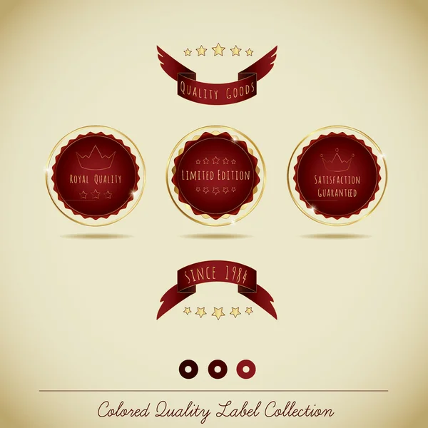 Colored Label Collection Royalty Free Stock Illustrations