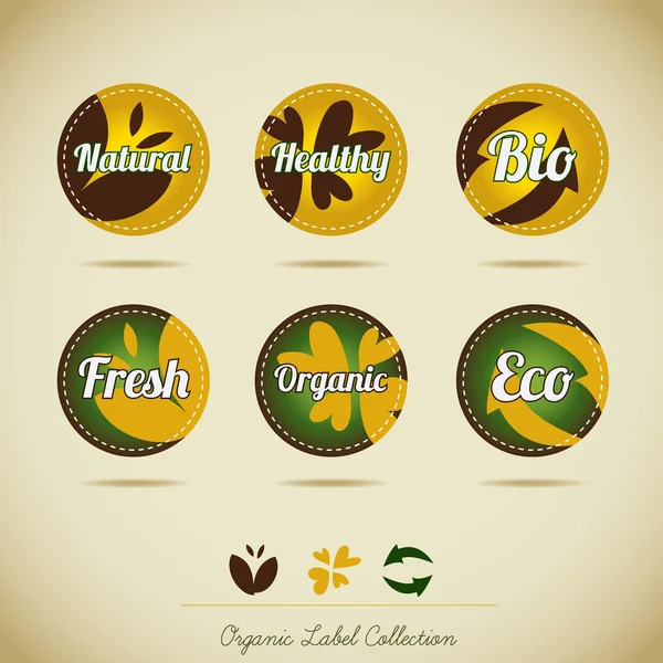 Organic Label Collection Royalty Free Stock Illustrations