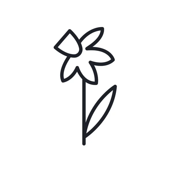 Икона нарцисса. Весенние цветы — стоковый вектор