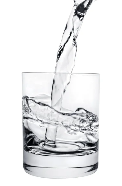 Copo de vodka isolado em branco — Fotografia de Stock