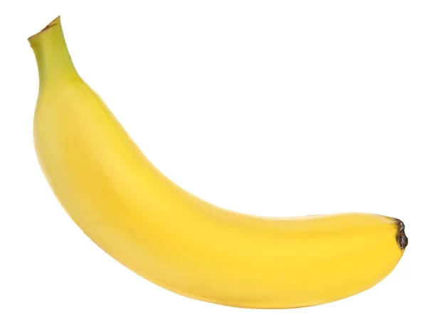 Banán felett fehér háttér — Stock Fotó