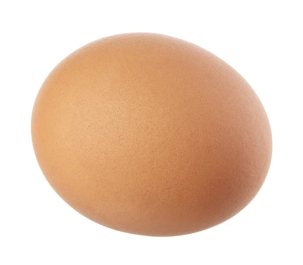 Close up of egg on white background with clipping path — Stock Photo, Image