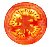 plátek rajčete izolované na bílém