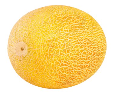 Beyaz bir arka plan üzerinde izole olgunlaşmış kavun