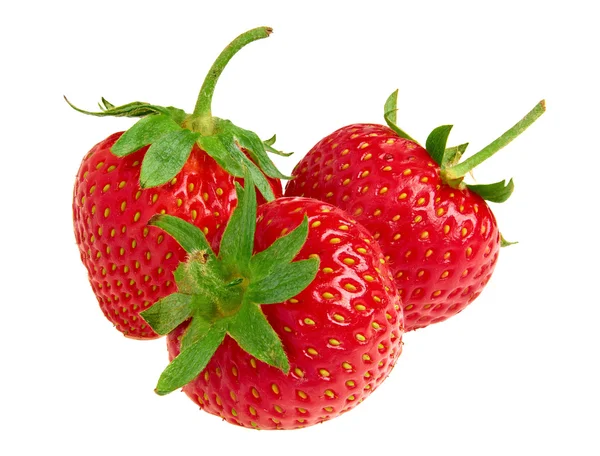 色香味俱全的草莓。在白色背景上孤立 — 图库照片