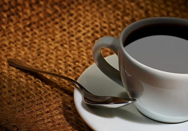 Coffee over black — Stock Photo, Image