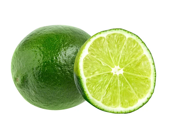 Fresh lime isolated on white — Stock Photo, Image