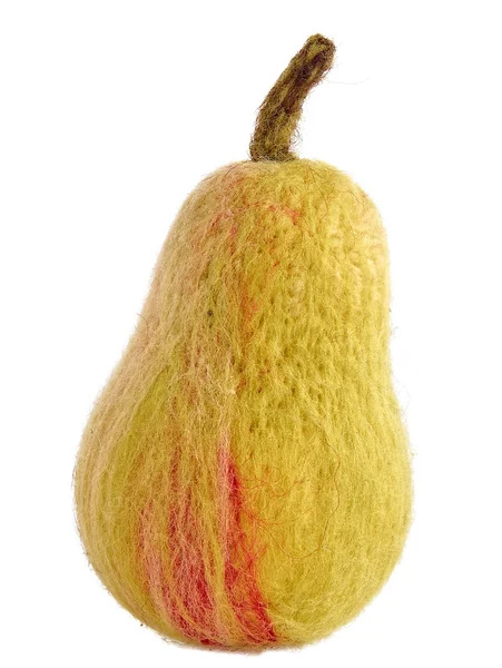 Pear (toy from a wool) — Stock Photo, Image