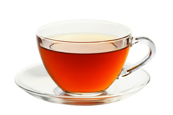 Taza con té aislado sobre un fondo blanco . — Foto de Stock