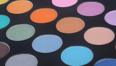 renkli gölgeler paleti. Makyaj arka plan
