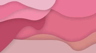 Dalga kâğıdı kesimi desen pembe arkaplan