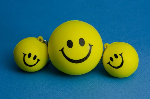 Family of happy smileys — Stock Photo, Image