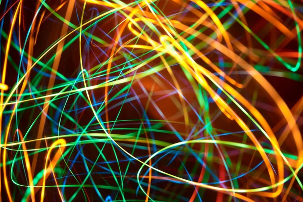 Абстрактный Красочный Фон Светлых Линий Динамическое Изображение Полное Ярких Теплых — стоковое фото